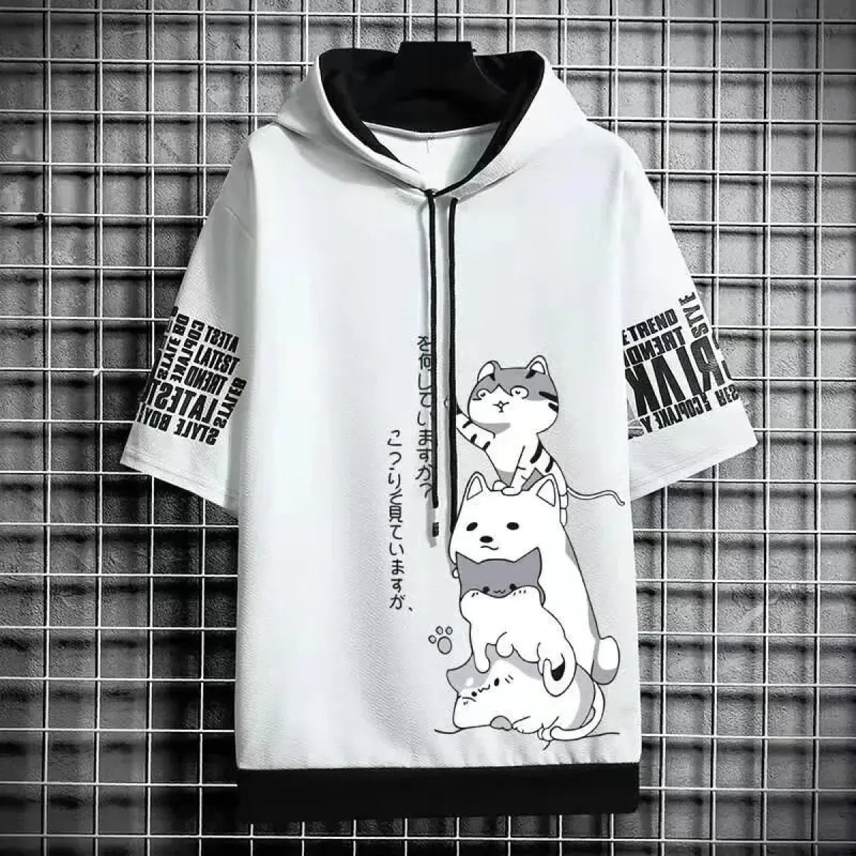 Summer Hoodie - Harajuku Short Sleeve