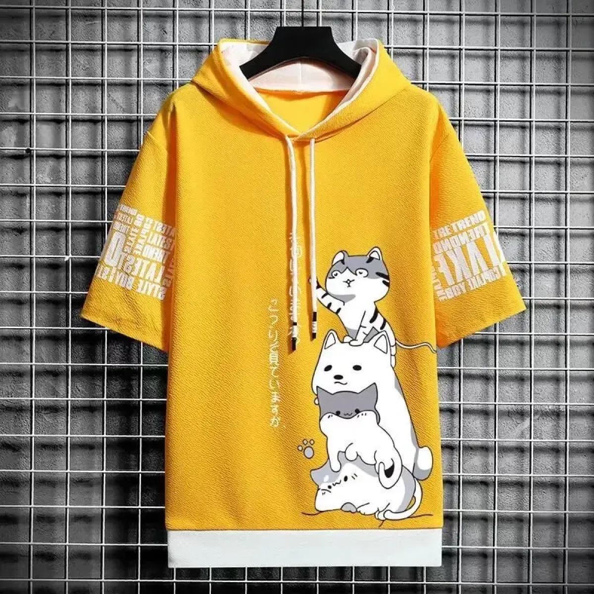 Summer Hoodie - Harajuku Short Sleeve