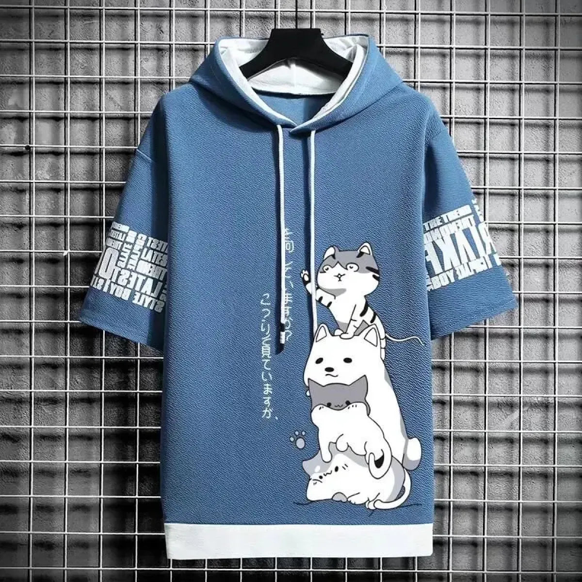 Summer Hoodie - Harajuku Short Sleeve