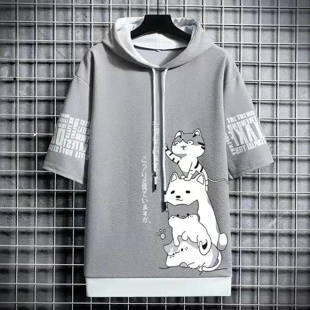 Summer Hoodie - Harajuku Short Sleeve