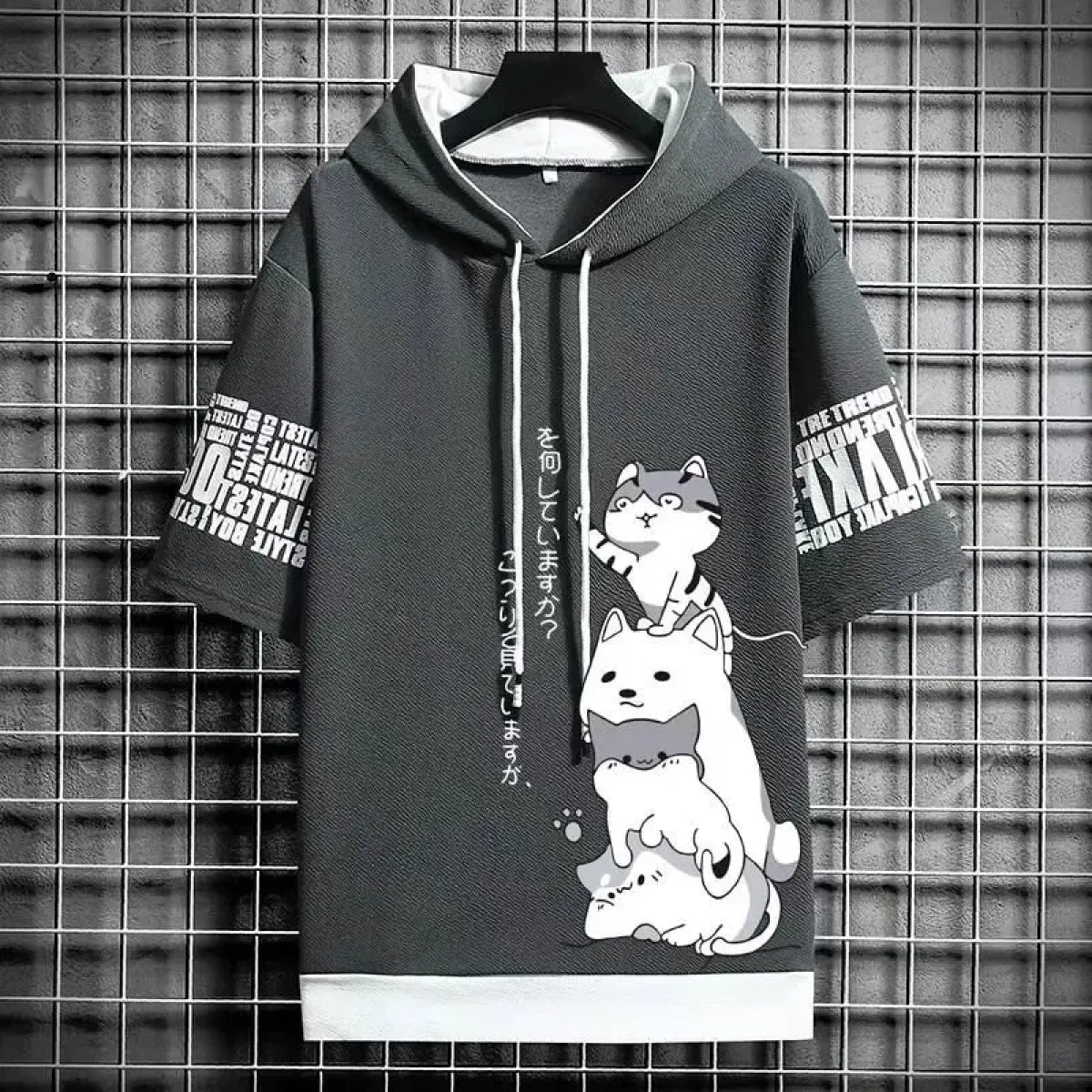 Summer Hoodie - Harajuku Short Sleeve