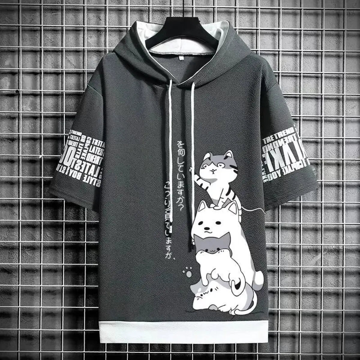 Summer Hoodie - Harajuku Short Sleeve